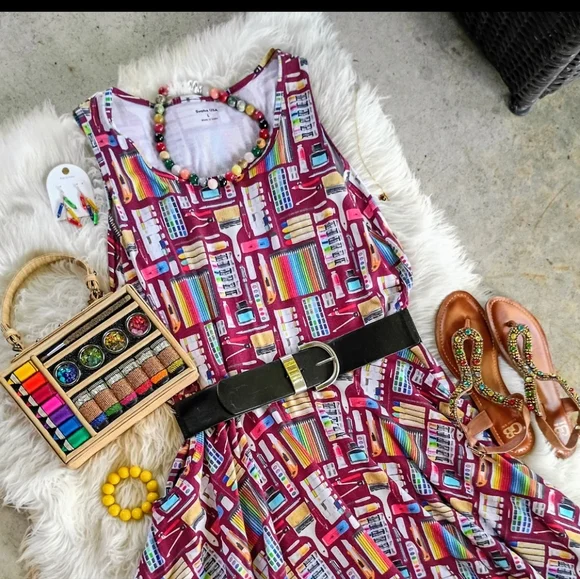 Mary Frances Art & Soul Painter's Artist Supplies Collection Box Bag - Picture 2 of 16